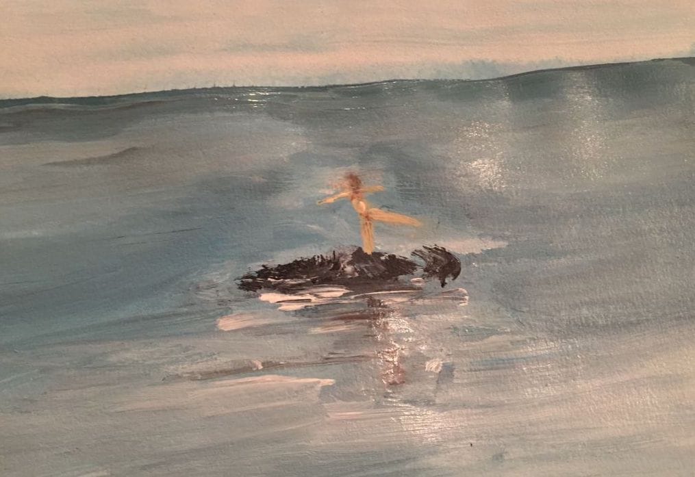 Pietra on a rock Bintan Indonesia copy